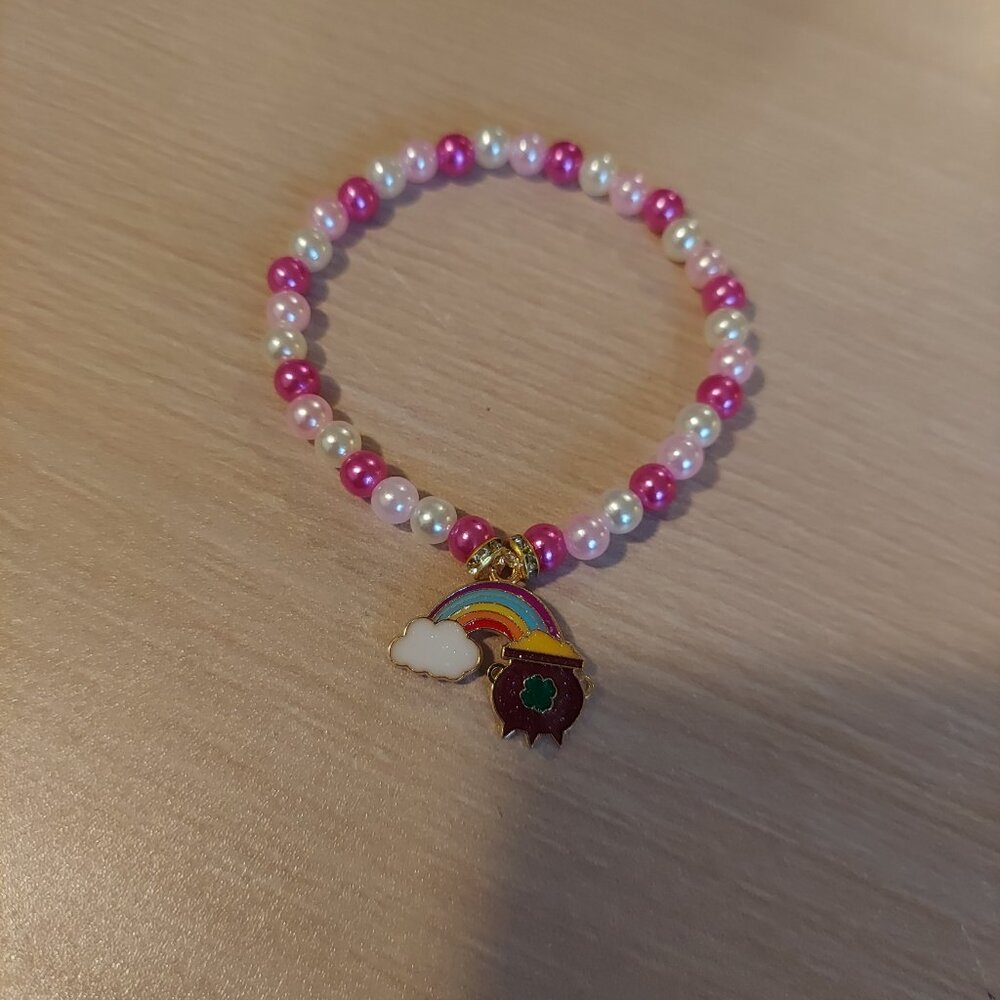 Handmade Rainbow Charm Bracelet
